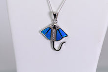 Load image into Gallery viewer, Sterling and opal Stingray necklace