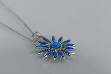 Load image into Gallery viewer, Sterling and opal Sun necklace