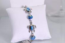 Load image into Gallery viewer, Sterling and opal Turtle and shell bracelet