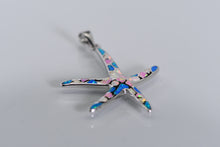Load image into Gallery viewer, Sterling silver and opal starfish pendant