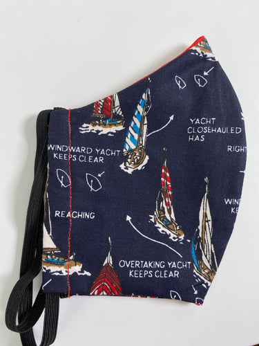 Sailboat face mask