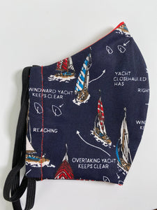 Sailboat face mask