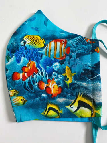 Tropical Fish face mask